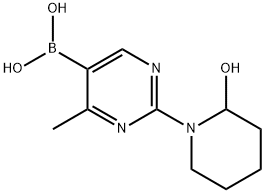 4-Methyl-2-(2-hydroxypiperidino)pyrimidine-5-boronic acid图片