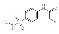 Acetamide,2-iodo-N-[4-[(methylamino)sulfonyl]phenyl]- Structure