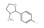 Oxazolidine,2-(4-chlorophenyl)-3-methyl- Structure