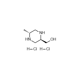 ((2R,5R)-5-Methylpiperazin-2-yl)methanol dihydrochloride Structure