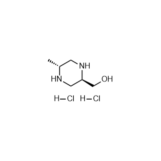 ((2R,5R)-5-Methylpiperazin-2-yl)methanol dihydrochloride structure