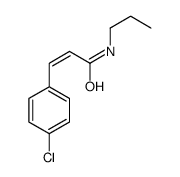 3-(4-chlorophenyl)-N-propylprop-2-enamide Structure