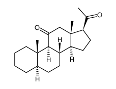 5α-pregnane-11,20-dione Structure