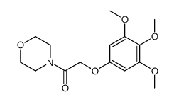 1-morpholin-4-yl-2-(3,4,5-trimethoxyphenoxy)ethanone结构式