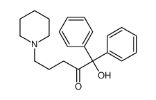 1-Hydroxy-1,1-diphenyl-5-piperidino-2-pentanone Structure