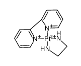 platinum(II)(2,2'-bipyridine)(1,2-diaminoethane) Structure