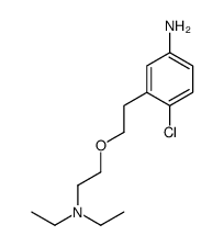 4-chloro-3-[2-[2-(diethylamino)ethoxy]ethyl]aniline结构式