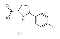 Proline,5-(4-chlorophenyl)-, hydrochloride (9CI) Structure