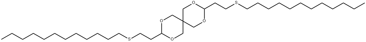 3,9-Bis[2-(dodecylthio)ethyl]-2,4,8,10-tetraoxaspiro[5.5]undecane结构式