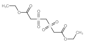 Acetic acid,2,2'-[methylenebis(sulfonyl)]bis-, diethyl ester (9CI) Structure