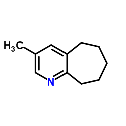 3-Methyl-6,7,8,9-tetrahydro-5H-cyclohepta[b]pyridine结构式