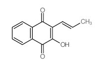 1,4-Naphthalenedione,2-hydroxy-3-(1-propen-1-yl)- structure