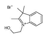 1-(2-羟乙基)-2,3,3-三甲基-3H-吲哚-1-溴鎓结构式