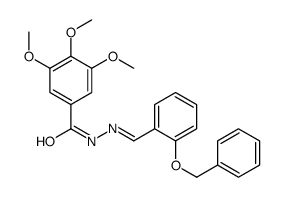 3,4,5-trimethoxy-N-[(E)-(2-phenylmethoxyphenyl)methylideneamino]benzamide Structure