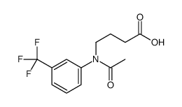 4-[N-(α,α,α-Trifluoro-m-tolyl)-N-acetylamino]butanoic acid Structure