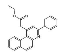 ethyl (3-phenylbenzo[f]quinol-1-yl)acetate Structure