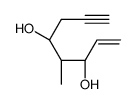 (3R,4S,5S)-4-methyloct-1-en-7-yne-3,5-diol结构式