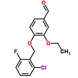 4-(2-Chloro-6-fluoro-benzyloxy)-3-ethoxy-benzaldehyde结构式