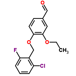 4-(2-Chloro-6-fluoro-benzyloxy)-3-ethoxy-benzaldehyde Structure