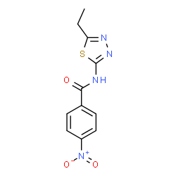 N-(5-ethyl-1,3,4-thiadiazol-2-yl)-4-nitrobenzamide结构式