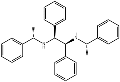 1S,2S-bis[(1S)-1-phenylethyl]-1,2-diphenyl-1,2-EthanediaMine结构式