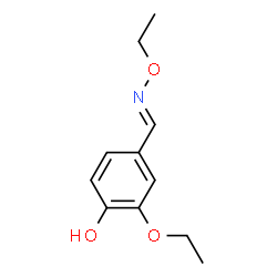 Benzaldehyde, 3-ethoxy-4-hydroxy-, O-ethyloxime (9CI) structure