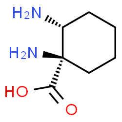 Cyclohexanecarboxylic acid, 1,2-diamino-, (1R,2R)-rel- (9CI) Structure