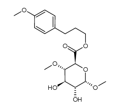 3-(4-Methoxyphenyl)propyl methyl 4-O-methyl-α-D-glucopyranosiduronate Structure
