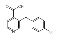 3-[(4-氯苯基)甲基]-吡啶-4-羧酸结构式