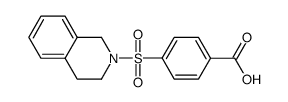 4-(3,4-二氢-1H-异喹啉-2-磺酰基)-苯甲酸结构式