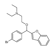 2-[1-benzofuran-2-yl-(4-bromophenyl)methoxy]-N,N-diethylethanamine结构式