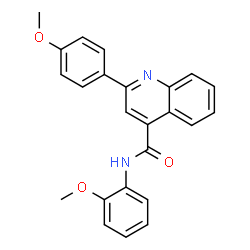 N-(2-methoxyphenyl)-2-(4-methoxyphenyl)quinoline-4-carboxamide结构式