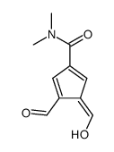 1,4-Cyclopentadiene-1-carboxamide,4-formyl-3-(hydroxymethylene)-N,N-dimethyl- (8CI) structure