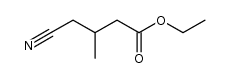 4-cyano-3-methyl-butyric acid ethyl ester结构式