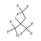 1-chloro-1,1,4,4,4-pentafluoro-2-iodo-2-trifluoromethyl-butane结构式