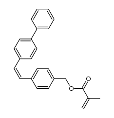 (Z)-4-(2-([1,1'-biphenyl]-4-yl)vinyl)benzyl methacrylate结构式