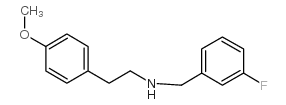 N-[(3-fluorophenyl)methyl]-2-(4-methoxyphenyl)ethanamine Structure