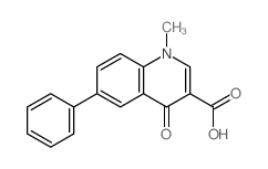 1-methyl-4-oxo-6-phenyl-quinoline-3-carboxylic acid Structure