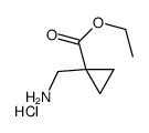 Ethyl 1-(aminomethyl)cyclopropanecarboxylate hydrochloride Structure