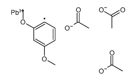 [diacetyloxy-(2,4-dimethoxyphenyl)plumbyl] acetate Structure