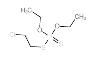 2-chloroethylsulfanyl-diethoxy-sulfanylidene-phosphorane structure