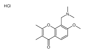 (7-methoxy-2,3-dimethyl-4-oxo-chromen-8-yl)methyl-dimethyl-azanium chloride Structure