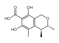 (3R,4S)-dihydrocitrinin结构式