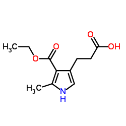 4-(2-羧基-乙基)-2-甲基-1H-吡咯-3-羧酸乙酯图片