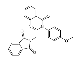 2-[[3-(4-methoxyphenyl)-4-oxoquinazolin-2-yl]methyl]isoindole-1,3-dione结构式