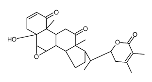 (22R)-6α,7α-Epoxy-5,22-dihydroxy-1,12-dioxo-5α-ergosta-2,24-dien-26-oic acid δ-lactone Structure