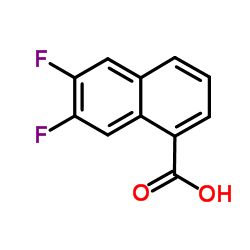 6,7-Difluoro-1-naphthoic acid Structure