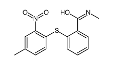 N-methyl-2-(4-methyl-2-nitrophenyl)sulfanylbenzamide Structure