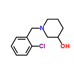 1-(2-Chlorobenzyl)-3-piperidinol结构式