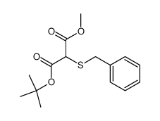 Thiobenzylmalonsaeure-tert-butyl-methyl-ester结构式